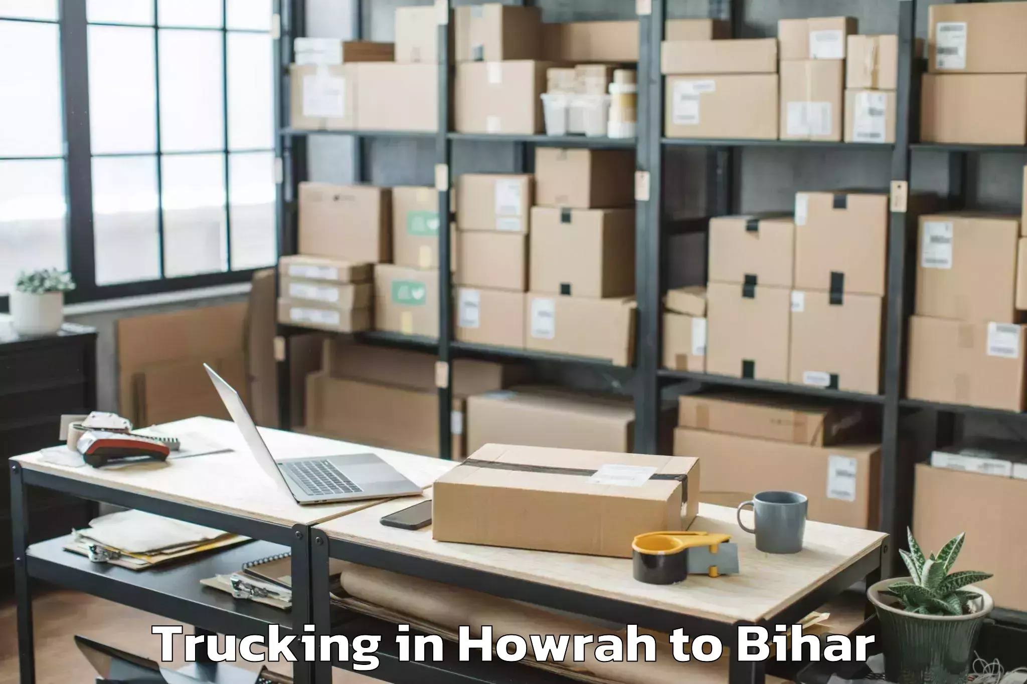 Book Howrah to Barhiya Trucking Online